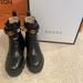 Gucci Shoes | Gucci Trip Leather Chelsea Ankle Boot With Removable Rhinestone Strap! 38.5 | Color: Black | Size: 8.5