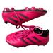 Adidas Shoes | Adidas Kids Soccer Kleats Bright Pink Girl's Size 1 Sneakers | Color: Black/Pink | Size: 1g