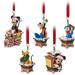 Disney Holiday | Disney Parks Mickey & Friends Gingerbread Train Boxed Christmas Ornament Set New | Color: Brown/Red | Size: Os