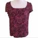 J. Crew Tops | J. Crew Short Sleeve Silk Blouse S | Color: Pink/Purple | Size: S