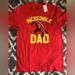 Disney Shirts | Disney Pixar The Incredibles Red Men’s M “Incredible Dad” T-Shirt Nwt | Color: Red/Yellow | Size: M