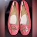 Michael Kors Shoes | Euc Micheal Kors Flats With Gold Mk Logo | Color: Gold/Pink | Size: 7