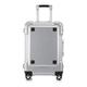 PASPRT Carry On Luggage Lightweight Suitcase Abs+pc Luggage Expandable Luggage Caster Luggage Suitcase Travel Luggage Hard Trolley Luggage (Silver 20in)