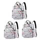 Abaodam 3 Pcs Large Capacity Mummy Backpack Diaper Bag Nappy Bags Backpack Travel Backpack Rucksack Changing Bag Baby Backpack Mom Storage Bag Outdoor Backpack Outdoor Bag Pregnant Woman