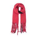 BISONBLUE Scarf Shawl Scarves Women Mens Shawls Autumn And Winter Men'S And Women'S Warm Scarf Acrylic Thick Long Tassel Solid Scarf