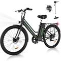 HITWAY Electric Bike, 26 inch E-bike Electric city bike for women and men, with 250W motor, 36V 8.4AH removable lithium battery 35-70km