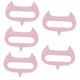 FOMIYES 5pcs Massager Comb Hand Tools Makeup Brush Holder Face Scraper Cosmetic Organiser Handheld Head Massage Tool Makeup Case Massage Tools Silica Gel Brush Head Spa Travel