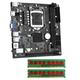 Srogswxd ITX H61 Desktop Motherboard with 2x8G DDR3 1600MHz RAM CPU LGA 1155 Support Up to 16GB RAM Slots 100M Network Card Durable Easy to Use