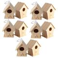 ibasenice 10 Sets Diy Toy Wooden Horse Diy Puzzle Bird House Model Toy Wooden Toys Boys Toys Bird Breeding House Nappies Kit Models Kids Educational Toy Child Cartoon Crafts