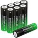 3.7 Volt Rechargeable Battery 9900mAh 3.7 Volt Battery Flat Top Battery For Flashlight, Headlamp,Button Top 18650 Battery,1 Count (Pack Of 12)