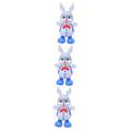 BESTonZON 3 Pcs Rabbit Musical Toy Swinging Toy Rabbit Doll Toy for Kids Musical Toys Bunny Toys Animal Toy Kids Music Toy Music Stuffed Animal for Kids Rabbit Toy Child Abs Electric Baby