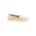 Banana Republic Flats: Slip-on Wedge Boho Chic Gold Solid Shoes - Women's Size 6 - Almond Toe
