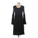 Max Studio Casual Dress - Sweater Dress: Black Dresses - New - Women's Size Large