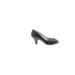 American Eagle Shoes Heels: Slip-on Kitten Heel Glamorous Black Print Shoes - Women's Size 8 1/2 - Almond Toe