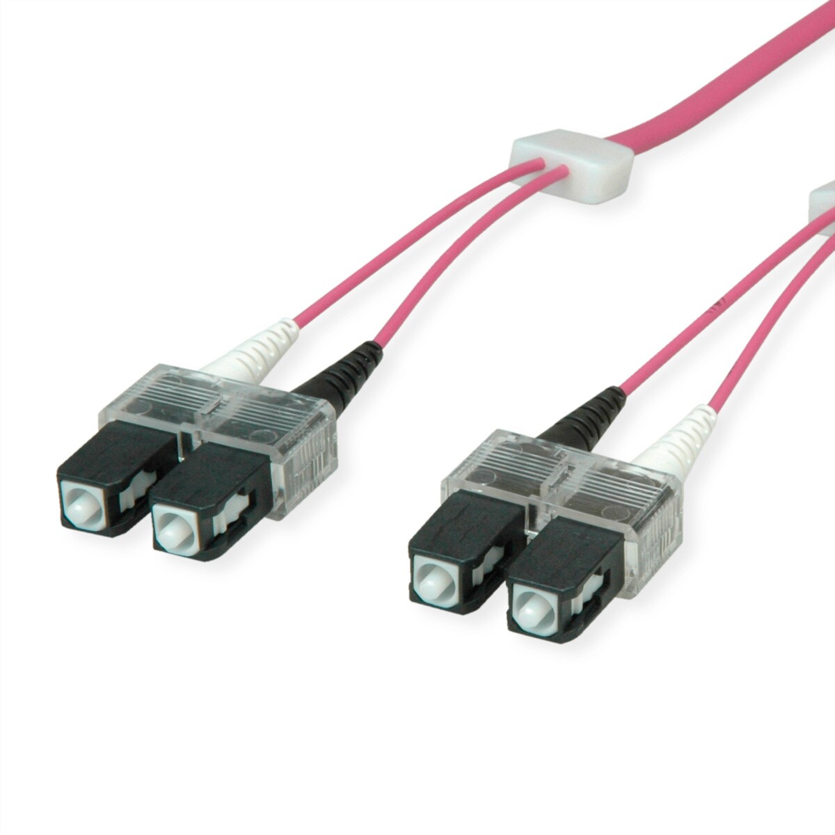 EasyLan LWL-LED-Patchkabel duplex 50/125µm OM4, SC/SC, violett, 2 m Image