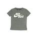 Nike Active T-Shirt: Gray Sporting & Activewear - Kids Boy's Size X-Small