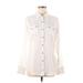 Ariat Long Sleeve Button Down Shirt: Ivory Tops - Women's Size Medium