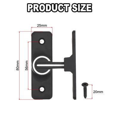 Barn Door Lock Sliding Barn Door Latch Lock 90 Degree Gate Latch Black