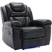 Manual Recliner Home Theater Seating Manual Recliner Chair Faux Leather