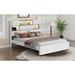 Ivy Bronx Kristapher Upholstered Bookcase Storage Bed Upholstered, Linen in Brown | 42 H x 61.9 W x 79.9 D in | Wayfair