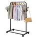 Rebrilliant Coster Coat Rack Metal in Black/Gray | 56.69 H x 27.55 W x 17.32 D in | Wayfair 48FCF8609E38413AAF608002F603E6C4