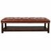Red Barrel Studio® Martinette PU Upholstered Storage Bench Upholstered in Red/Brown | 17.72 H x 60.04 W x 19.29 D in | Wayfair