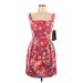 Liu-Jo Casual Dress: Red Floral Motif Dresses - New - Women's Size 44