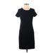 Old Navy Casual Dress - Sheath Scoop Neck Short sleeves: Black Print Dresses - Women's Size Small