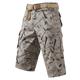 Men's Cargo Shorts Hiking Shorts Pocket Multi Pocket High Rise Solid Colored Wearable Outdoor Knee Length Outdoor Casual Classic Army Green Khaki High Waist Inelastic