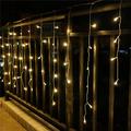 LED Curtain Lights Solar 3x0.5m 4mx0.6m 5x0.8 24V Low Voltage Remote Control Solar Power Plug-in Dual Purpose String Light Thanksgiving Christmas Outdoor Party Garden Decoration Fairy Lights Gypsophila 1 set