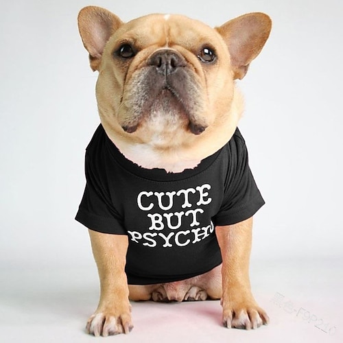 Hund Katze Hemd / T-Shirt Mode Niedlich Atmungsaktiv Weich Waschbar Bequem Outdoor Alltagstauglich Hundebekleidung for Bichon Frise Zwergspitz Baby Haustier Papillon Klein Image