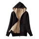 Damen Hoodie Sweatshirt Kapuze Zip Hoodie Kapuzenjacke Zur Seite fahren Aktiv Strassenmode Sherpa-Fleece Zip Vordertasche Wein Grau Schwarz Glatt Casual Mit Kapuze Langarm Vlies S M L XL