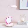 Led Lampe De Bureau Filles, Lampe De Table Agréable Pour Les Yeux Avec Porte-Stylo, Port Usb