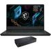 MSI GP66 Leopard Gaming & Entertainment Laptop (Intel i7-11800H 8-Core 15.6 144Hz Full HD (1920x1080) NVIDIA RTX 3080 16GB RAM 4TB PCIe SSD Backlit KB Wifi Win 10 Home) with D6000 Dock