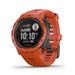 Restored Garmin Instinct Flame Red Rugged Outdoor GPS Watch (Refurbished)