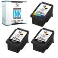 CMYi Ink Cartridge Replacement for Canon PG-275XL and Canon CL-276XL (3-Pack: 2 Black + 1 Tricolor)