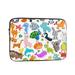 LNWH Cute Cartoon Wildlife Animals Pattern Laptop Sleeve Notebook Computer Pocket Tablet Briefcase Carrying Bag 15 inch Laptop Case