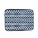 LNWH Zigzag Boho Indigo White Pattern Laptop Sleeve Notebook Computer Pocket Tablet Briefcase Carrying Bag 10 inch Laptop Case