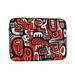 LNWH Red Abstract Monster Pattern Laptop Sleeve Notebook Computer Pocket Tablet Briefcase Carrying Bag 12 inch Laptop Case