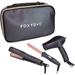 Travel Hair Tools â€“ Includes 1â€� Mini Flat Iron 0.75â€� Travel Curling Iron Mini Dual Voltage Mini Dryer & Travel Bag â€“ Rose Mini Hair Styling Tools