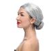 Adbnpza Half Wigs for Grey Women Human Hair Wig Bundles Wig Mother Bun Old Lady Hair Grandma Granny Grey Dress Costume Fancy Wig Glueless Closure Wefted Wigs