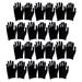 12 Pairs of Black Cotton Working Hand for Spa