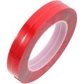 4 Rolls Display Shelf Nail Tapes Nail Display Tape Tapes for Nail Transparent Double-sided Tape Manicure Red No Substrate Acrylic