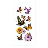 Huarll Tattoo Products Tattoo Stickers Butterfly Temporary Tattoo 3D Stickers Tattoo Butterflies and Flowers Temporary Tattoos Stickers Colorful Body Art Temporary Tattoos for Women Kids