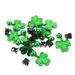 10PCS Festival Clover Whisker Clips St Patrick s Day Beard Shiny Pendant Clip Beard Ornaments Facial Hair Baubles Santa Beard Hair Decor