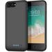 Battery Case for iPhone 8plus/7plus/6 Plus/6s Plus Upgraded [8500mAh] Protective Portable Charging Case Rechargeable Extended Battery Pack for Apple iPhone 8plus/7plus/6 Plus/6s Plus(5.5 ) - Black