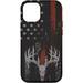 iPhone 12/12 Pro American Flag Whitetail Deer Buck Hunting USA FLAG Hunter Case