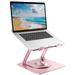 Laptop Stand for Desk Adjustable Height Aluminum Computer Stand with 360 Rotating Base