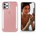 LNtech Selfie Light up Case Compatible with iPhone 12 Pro Max(6.7 inch) Rechargeable LED Light Up Flash Lighting Selfie Case Dual Side Flashlight Illuminated Cover (Rose Gold iPhone 12 Pro Max)