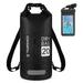 moobody TOMSHOO Waterproof Bag 10L/20L with Phone Case for Travel and Water Sports